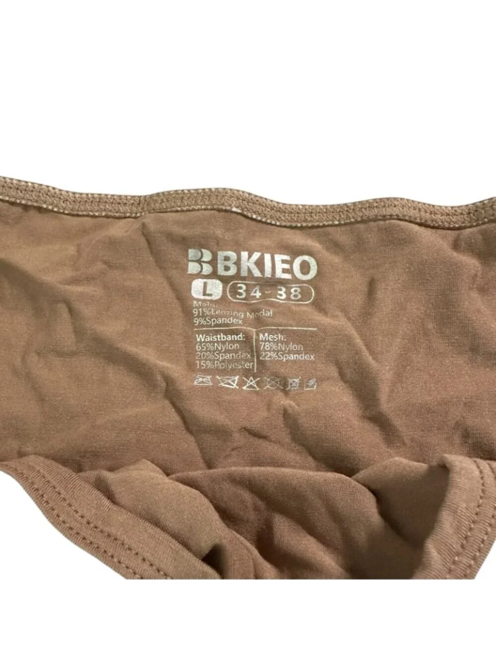 Bekieo Menswear Brief Nearly Nude Pale Large Modal Soft underwear 34-38 Minimal